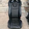 2012 MUSTANG GT500 OEM performance black leather recaro seats.