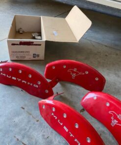 Red Ford Mustang Brake Caliper Covers