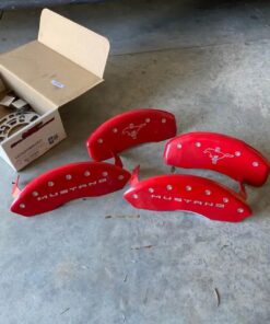 Red Ford Mustang Brake Caliper Covers